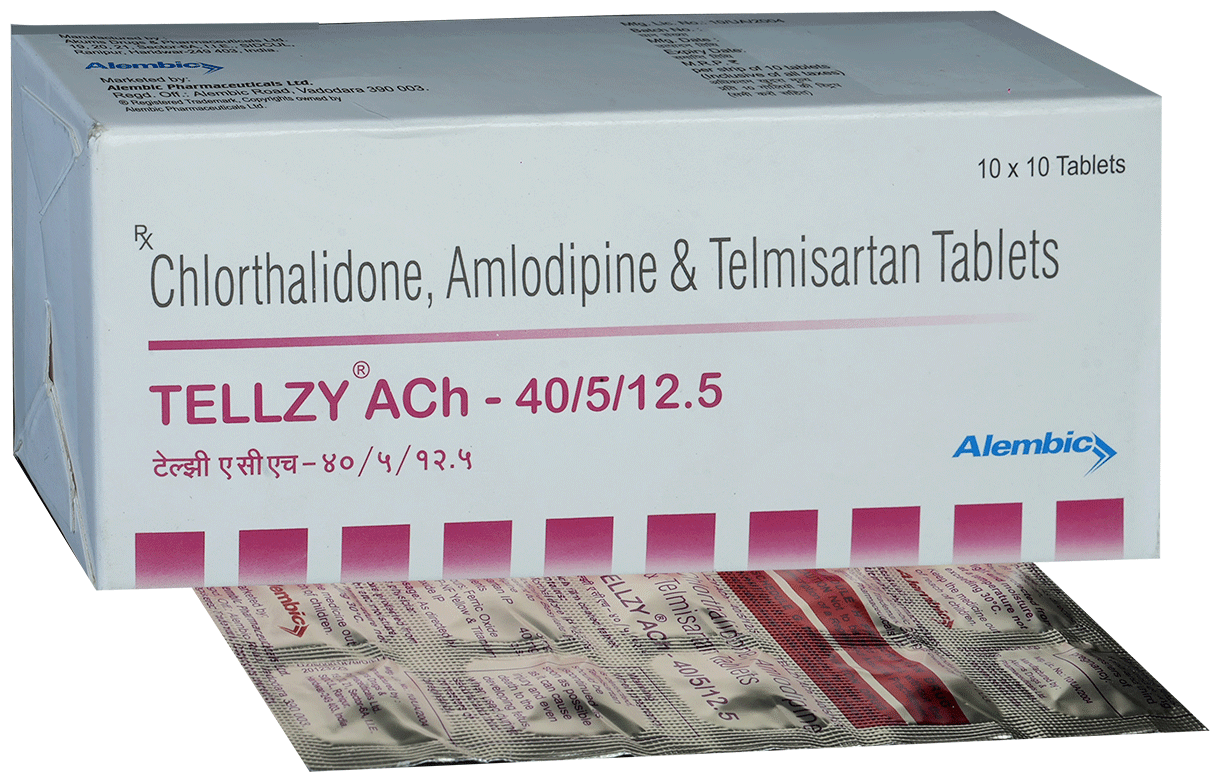 Tellzy Ach 40/5/12.5 Tablet
