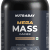Nutrabay Gold Mega Mass Gainer Powder Rich Chocolate Creme