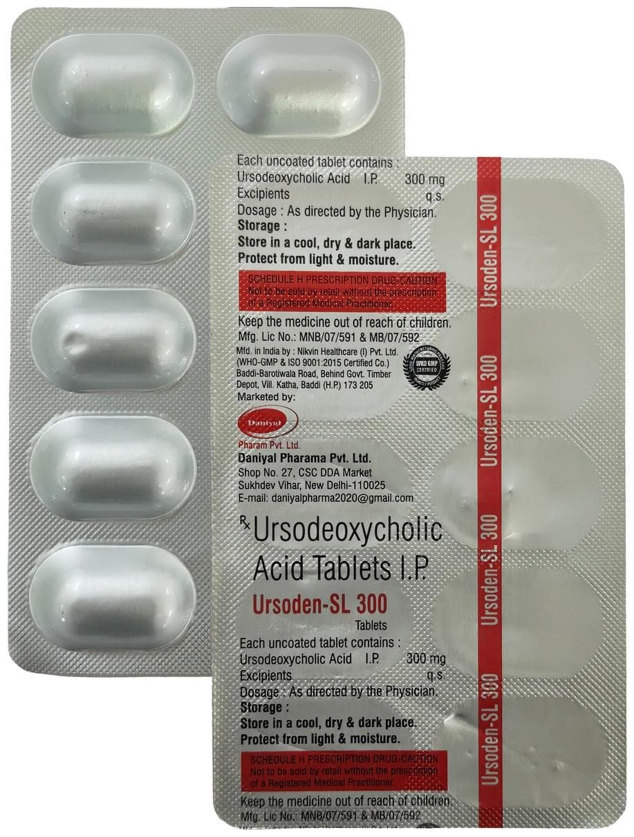 Ursoden SL 300mg Tablet