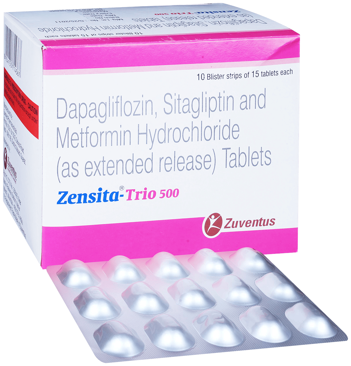 Zensita Trio 10mg/500mg/100mg Tablet ER