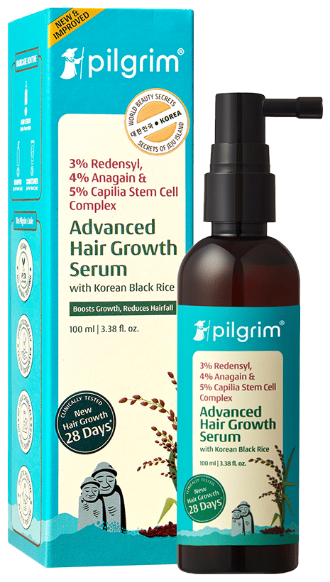 Pilgrim 3% Redensyl, 4% Anagain & 5% Capilia Stem Cell Complex Advanced Hair Growth Serum