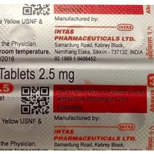 aBAXis 2.5mg Tablet