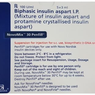 Novomix 30 100IU Penfill (3ml Each)