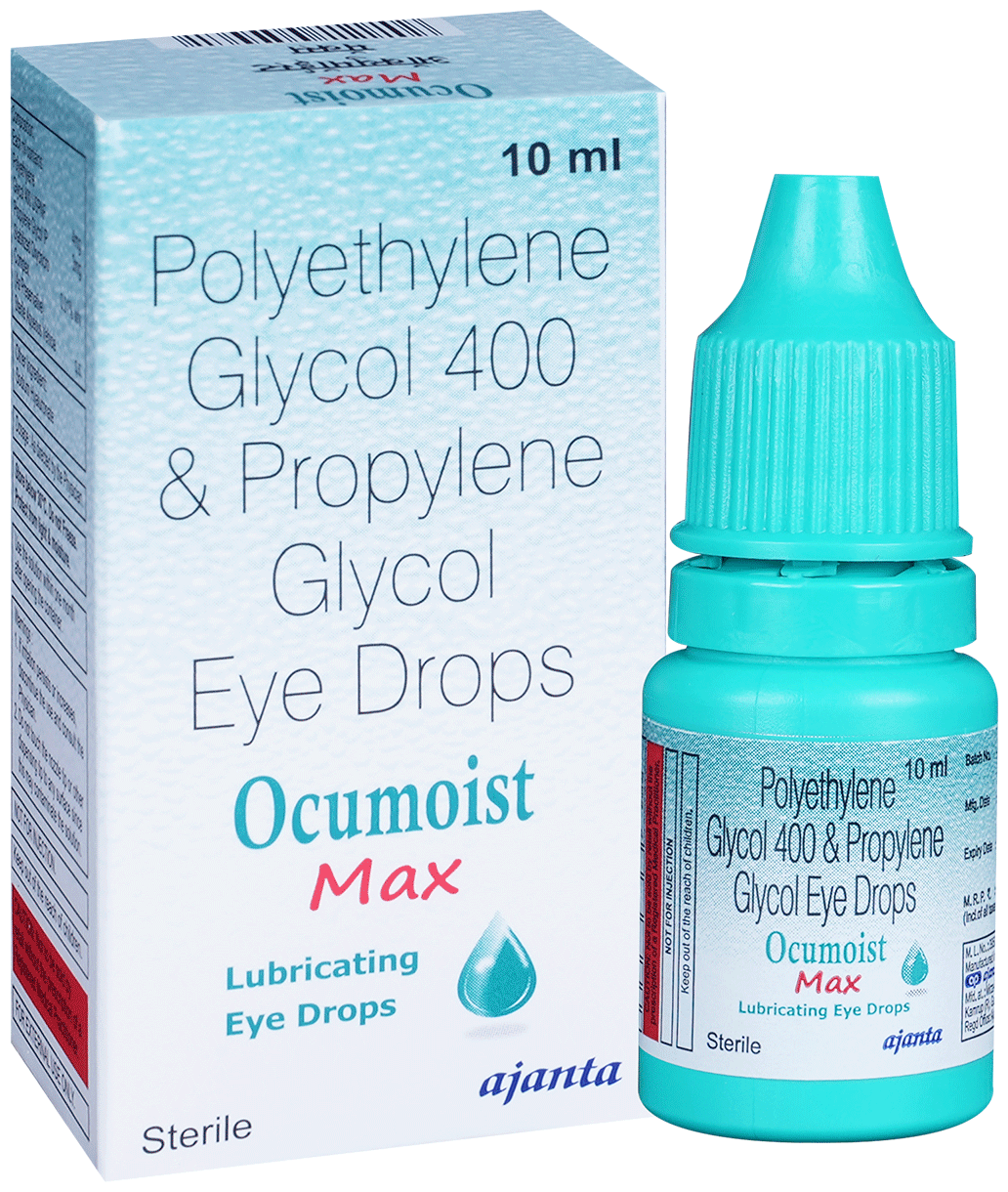 Ocumoist Max Polyethylene Glycol 400 & Propylene Glycol Lubricating Eye Drop | For Eye Care