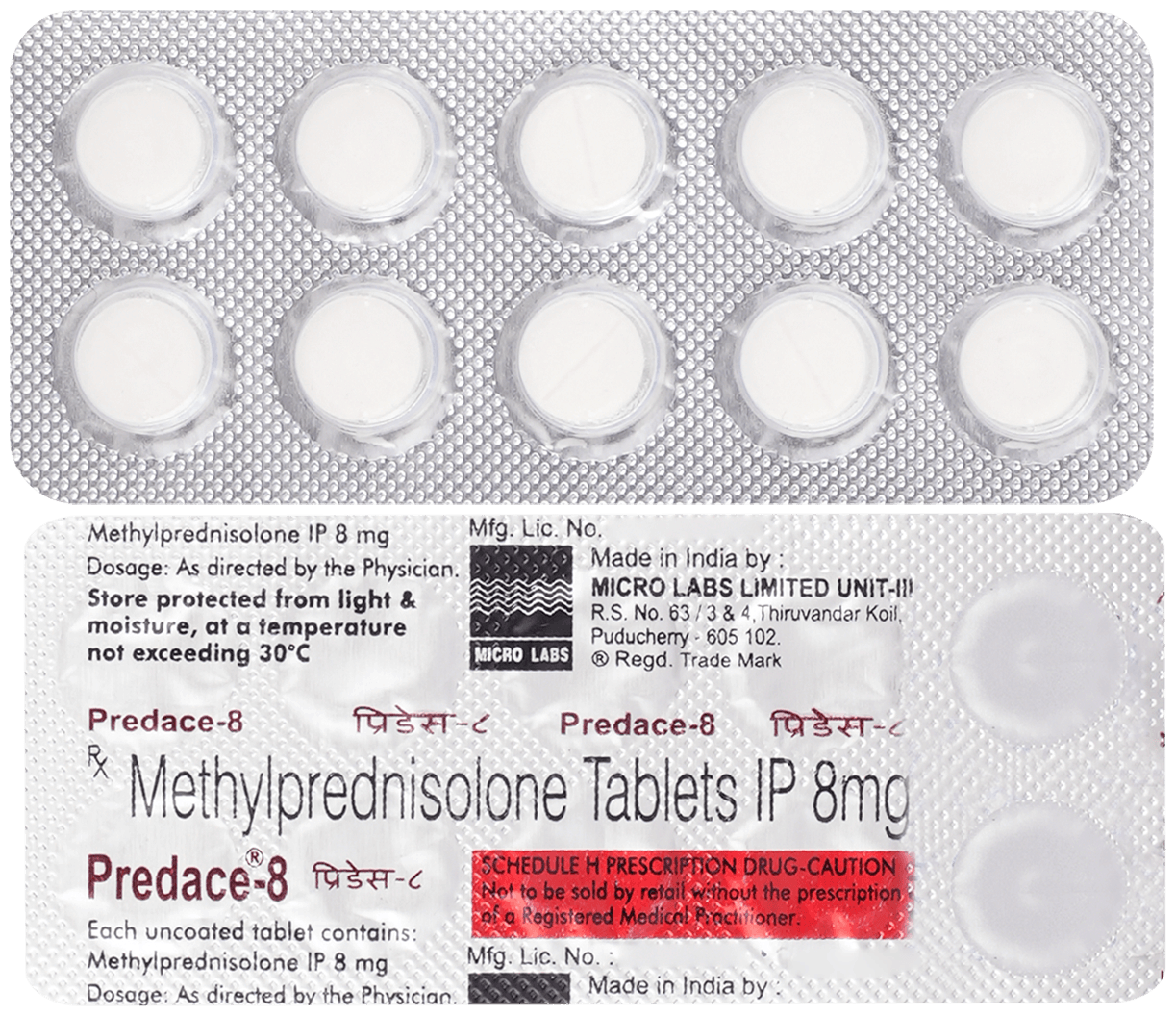 Predace 8mg Tablet