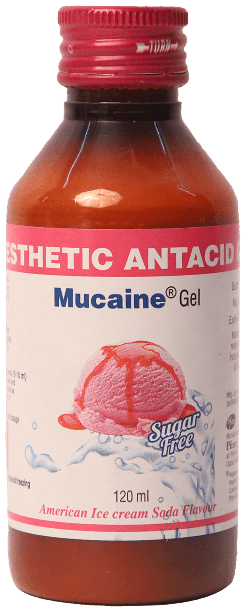 Mucaine Gel American Ice Cream Sugar Free