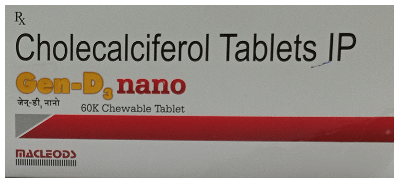 Gen-D3 Nano 60K Chewable Tablet