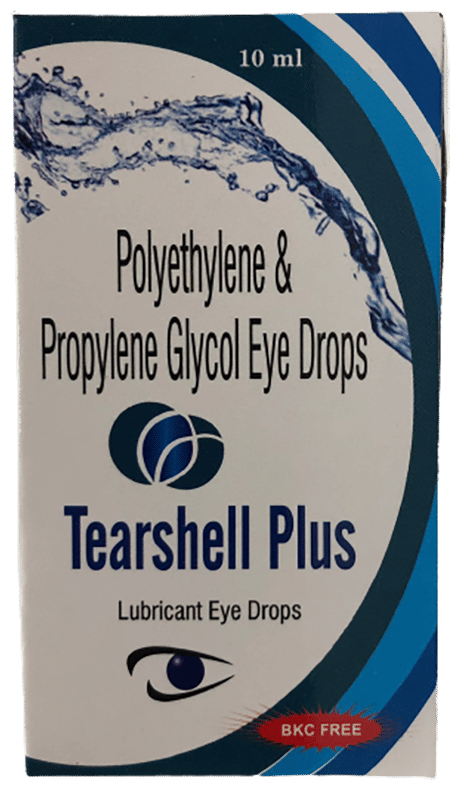 Tearshell Plus Lubricant Eye Drops BKC Free
