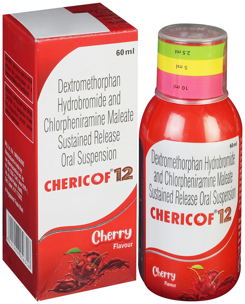 Chericof 12 Oral Suspension Cherry