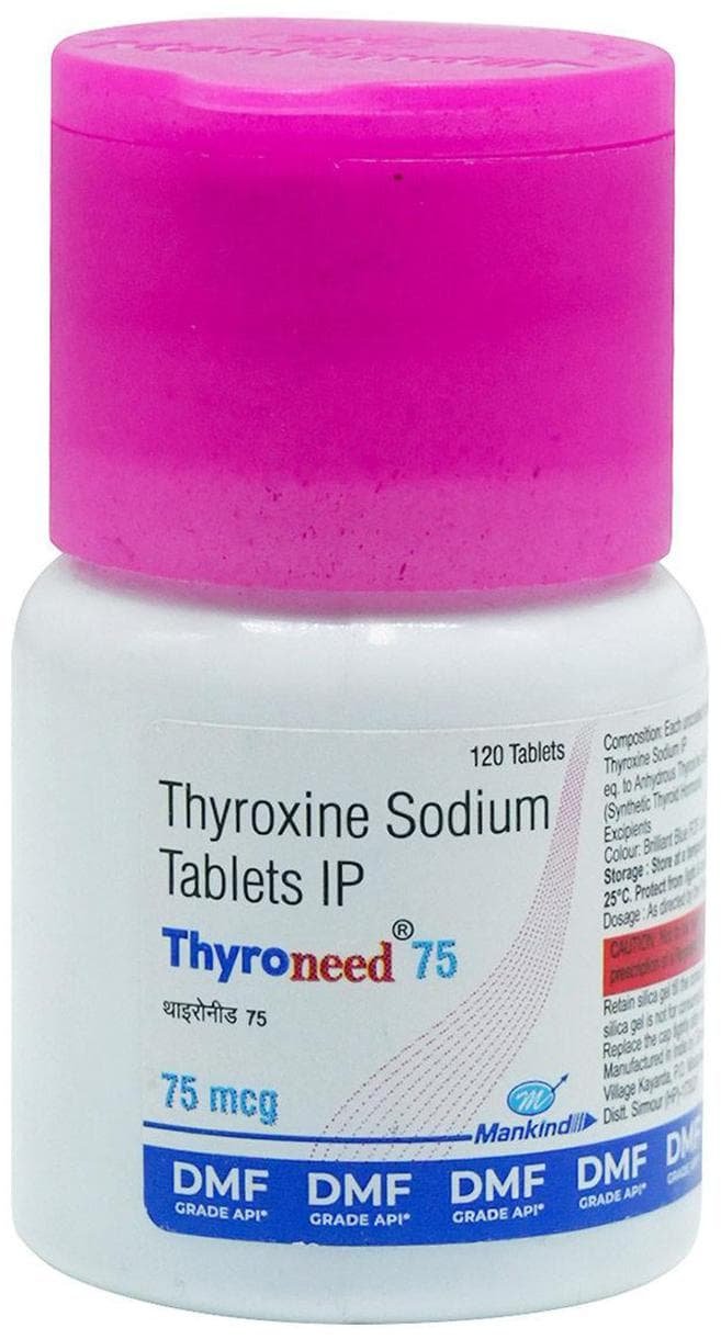 Thyroneed 75mcg Tablet