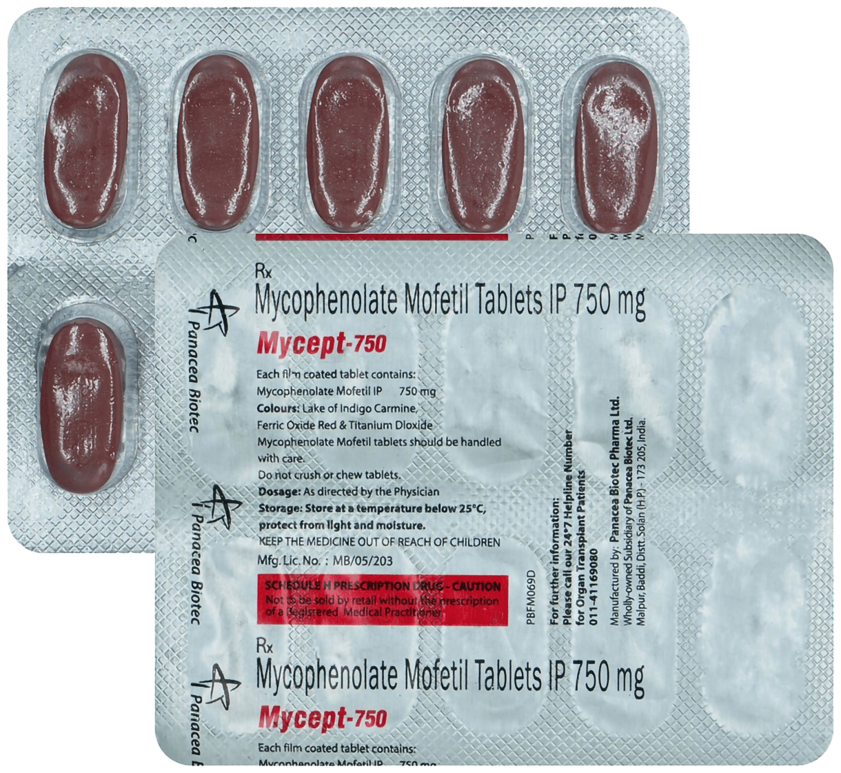 Mycept 750mg Tablet
