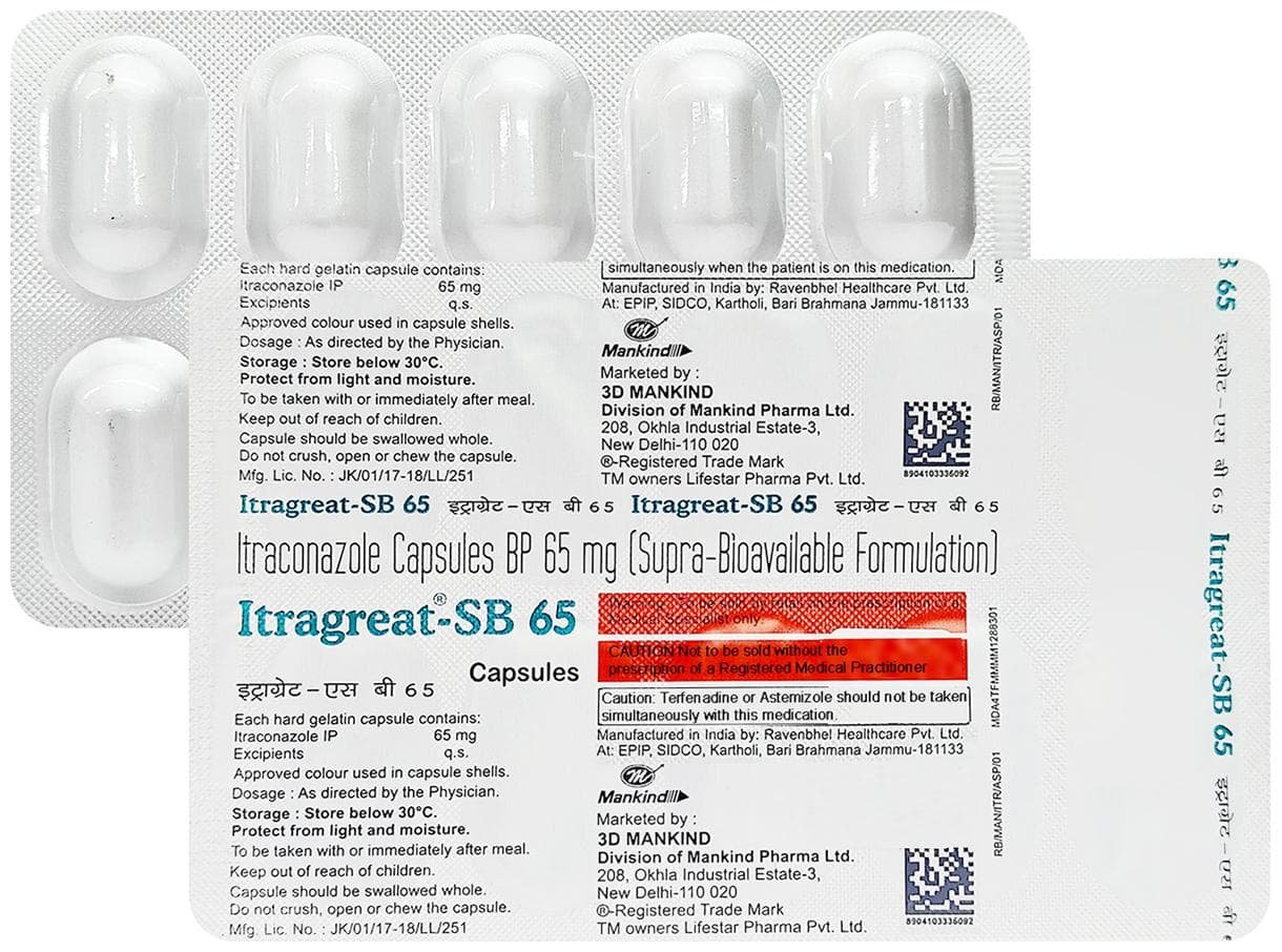 Itragreat SB 65mg Capsule