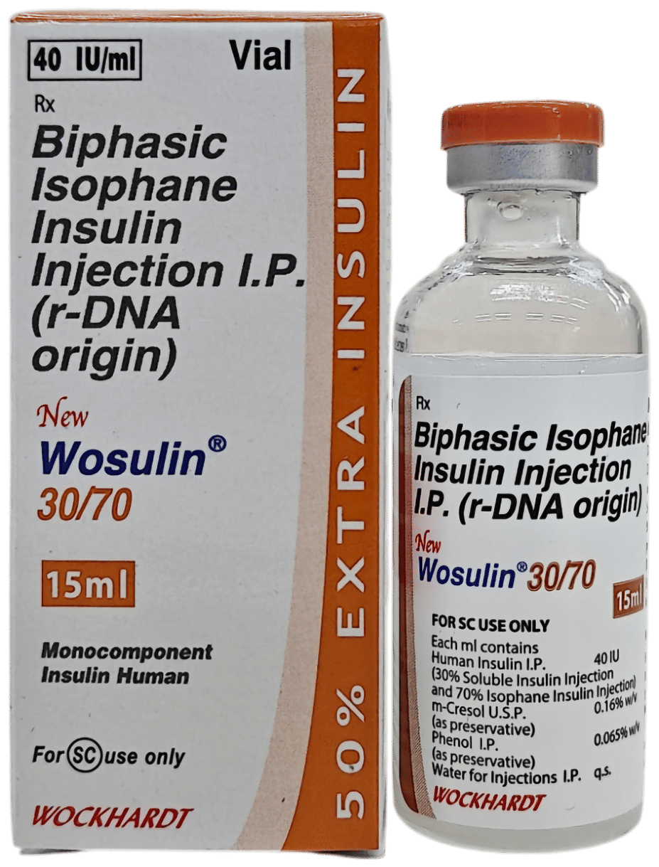 Wosulin 30/70 40IU/ml Injection