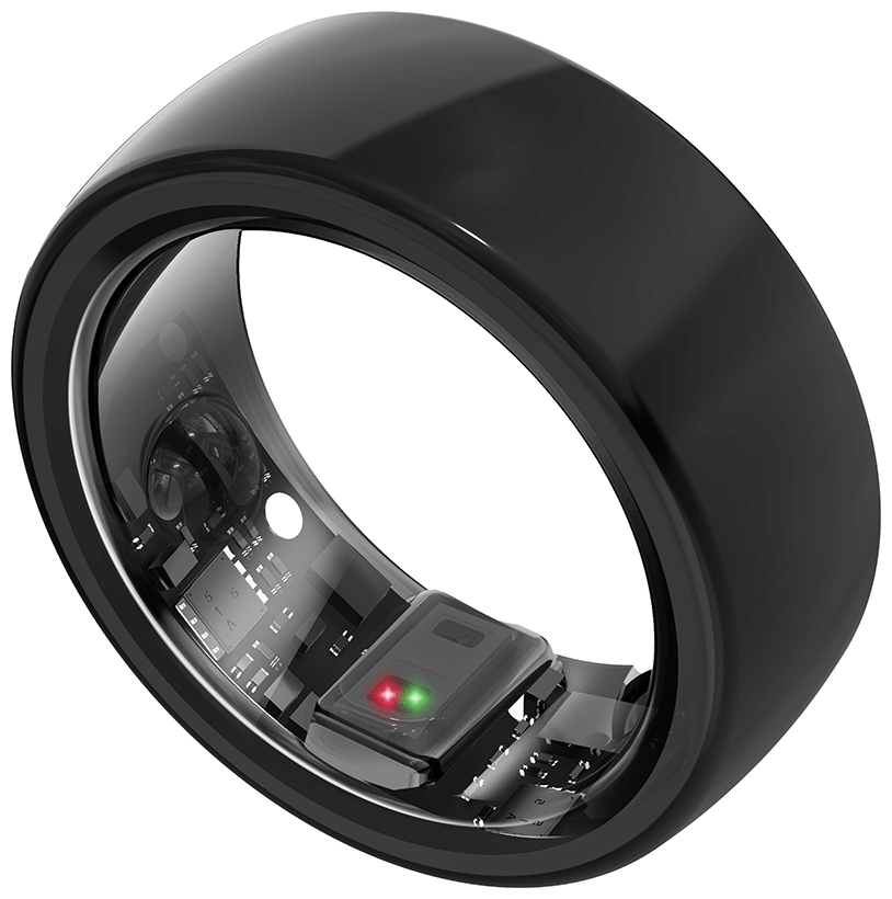 Aabo AI Smart Ring for Men & Women | Sleep & Stress Monitoring | Activity Tracking | Black 6