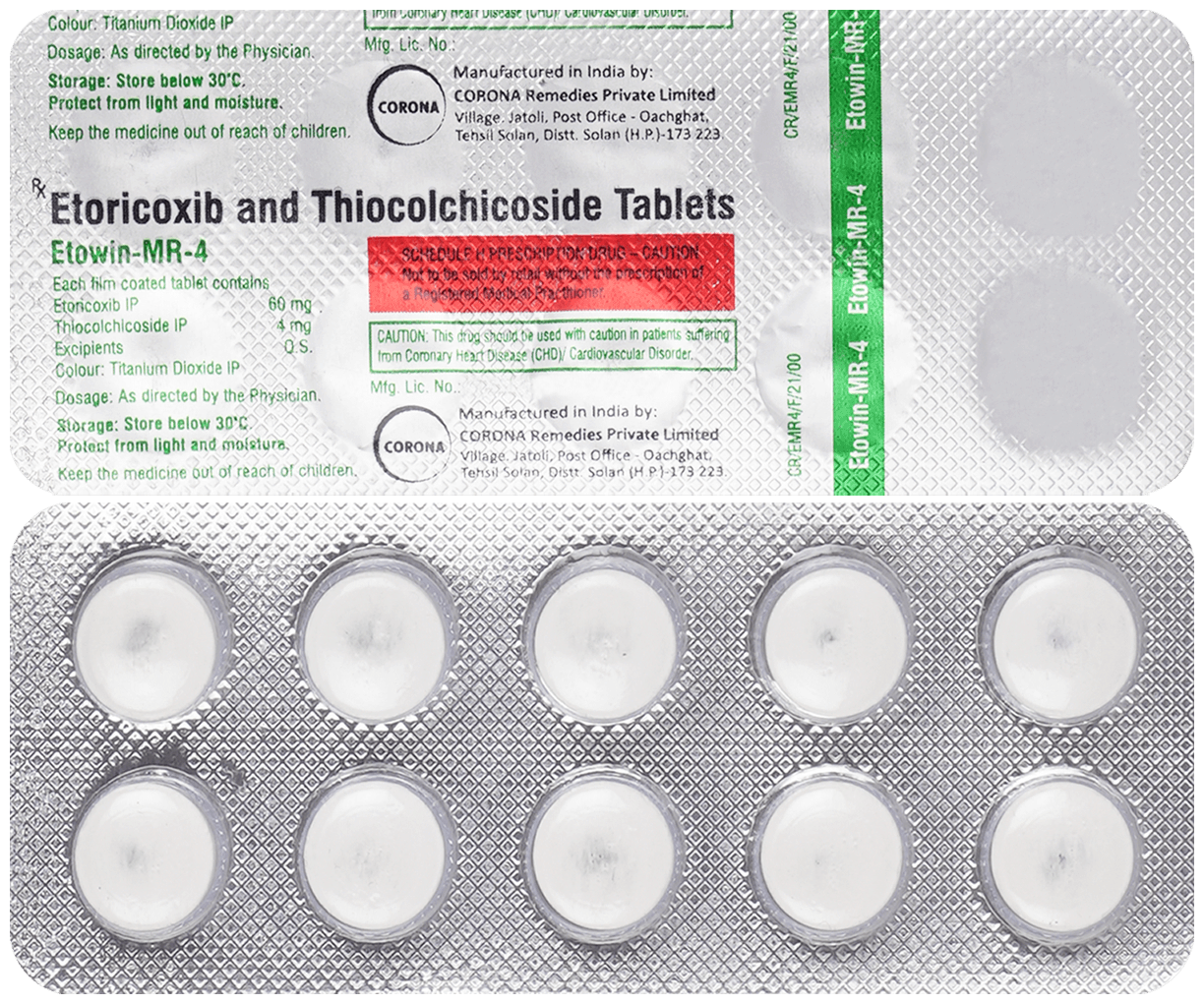 Etowin MR 60mg/4mg Tablet