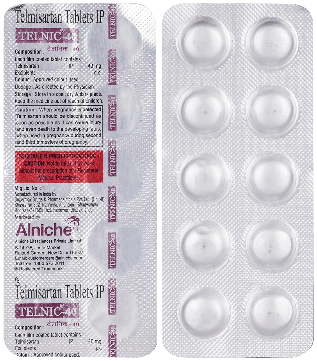 Telnic 40mg Tablet