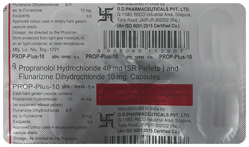 Prop Plus 40mg/10mg Tablet