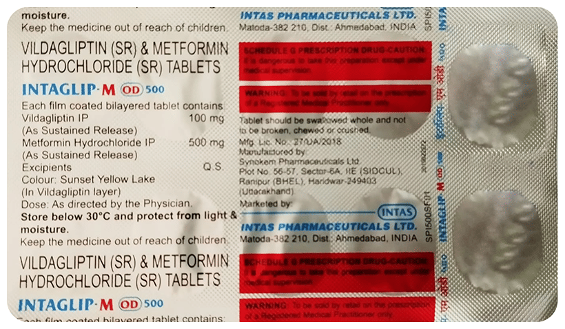 Intaglip-M OD 500 Tablet SR