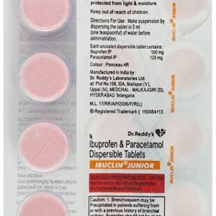 Ibuclin Junior 100mg/125mg Tablet