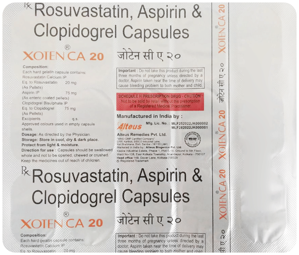 Xoten CA 20 Capsule