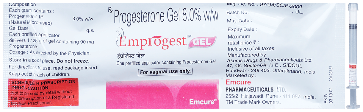 EMPRogest 8% Vaginal gel