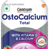 Ostocalcium Total Chewable Tablet with Vitamin D & Calcium | Supports Strong Bones, Joints & Muscles (Veg) | Flavour Mixed Fruit