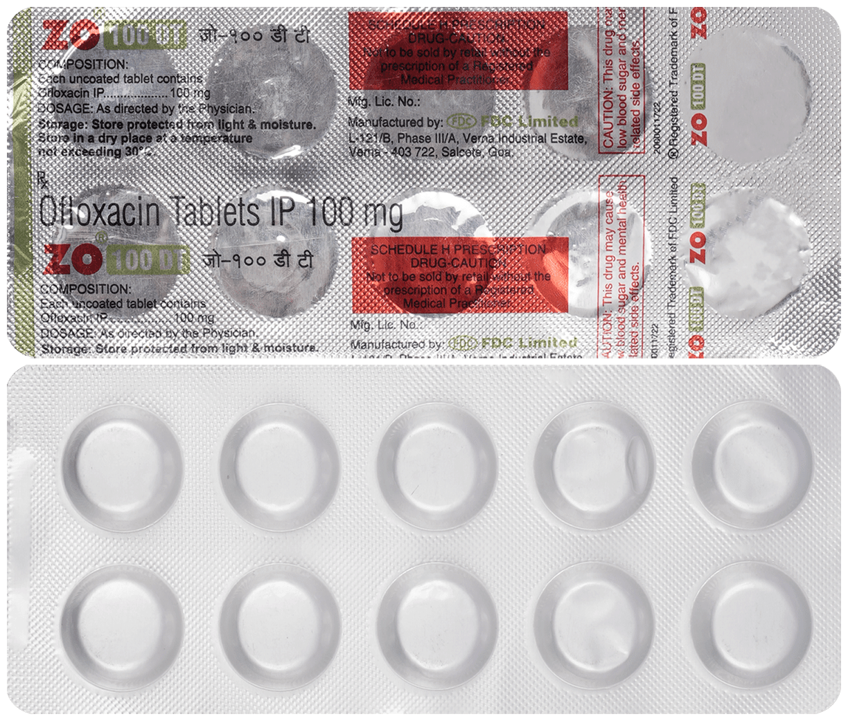 ZO 100mg Tablet DT