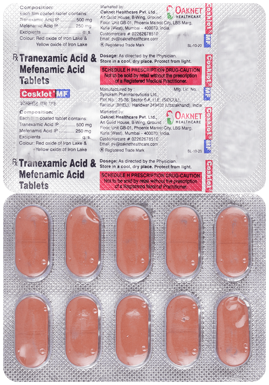 Cosklot MF 500mg/250mg Tablet