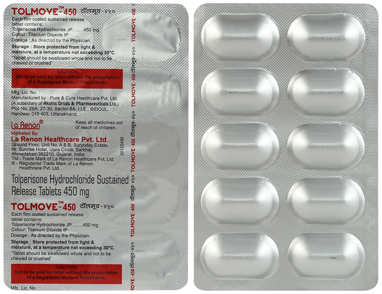 Tolmove 450mg Tablet SR