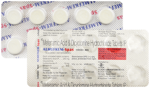 Almefkem Spas 10mg/250mg Tablet