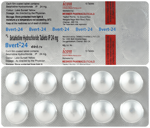 Bvert 24mg Tablet