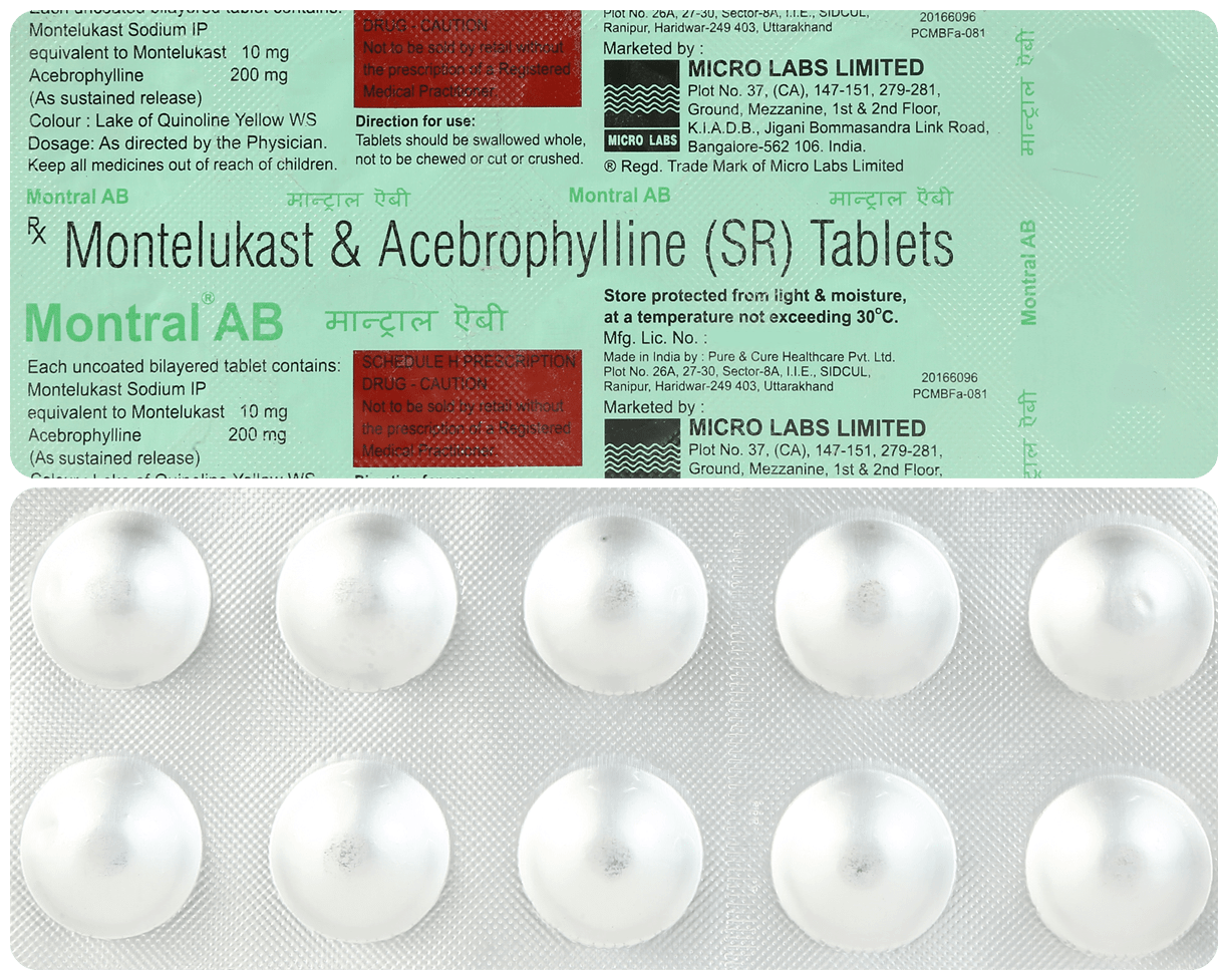 Montral AB 200mg/10mg Tablet