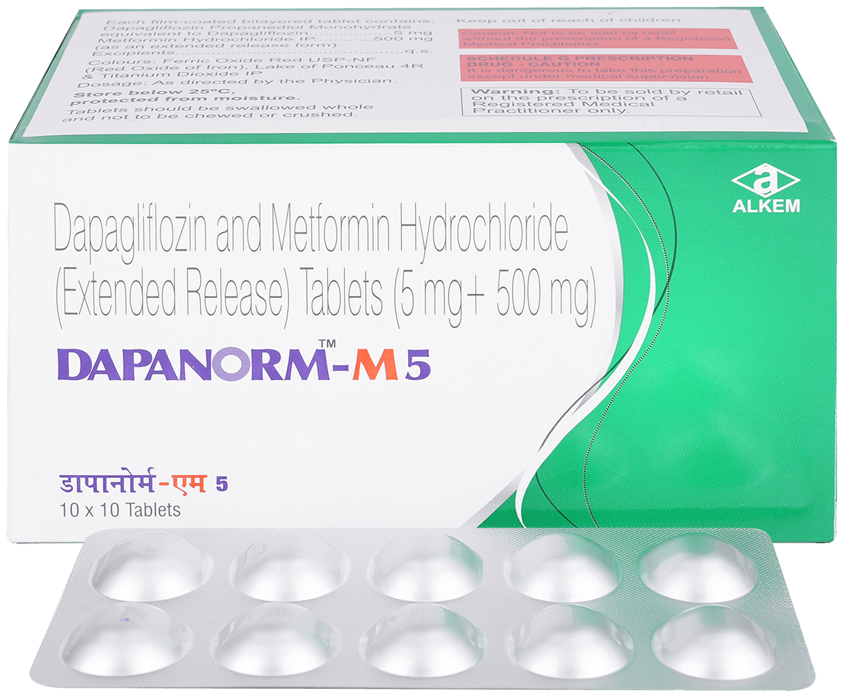 Dapanorm-M 5mg/500mg Tablet