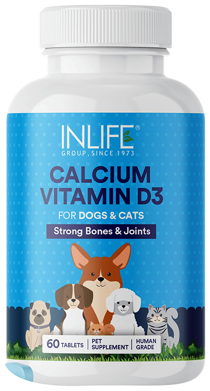 Inlife Calcium Vitamin D3 for Pet Supplement Tablet