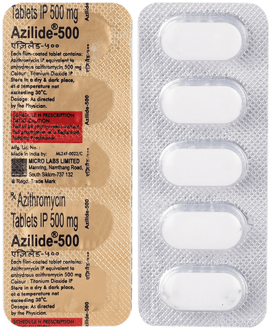 Azilide 500 Tablet