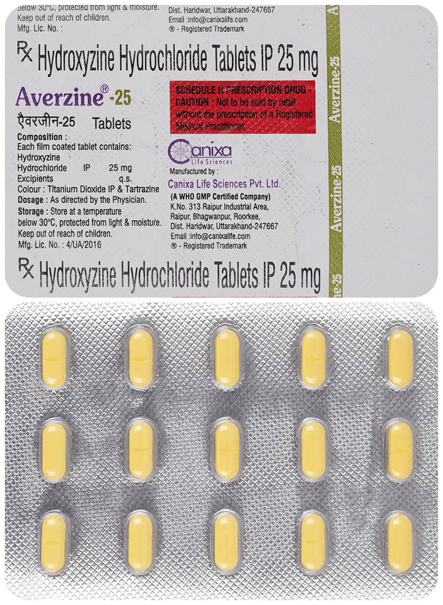 Averzine 25mg Tablet