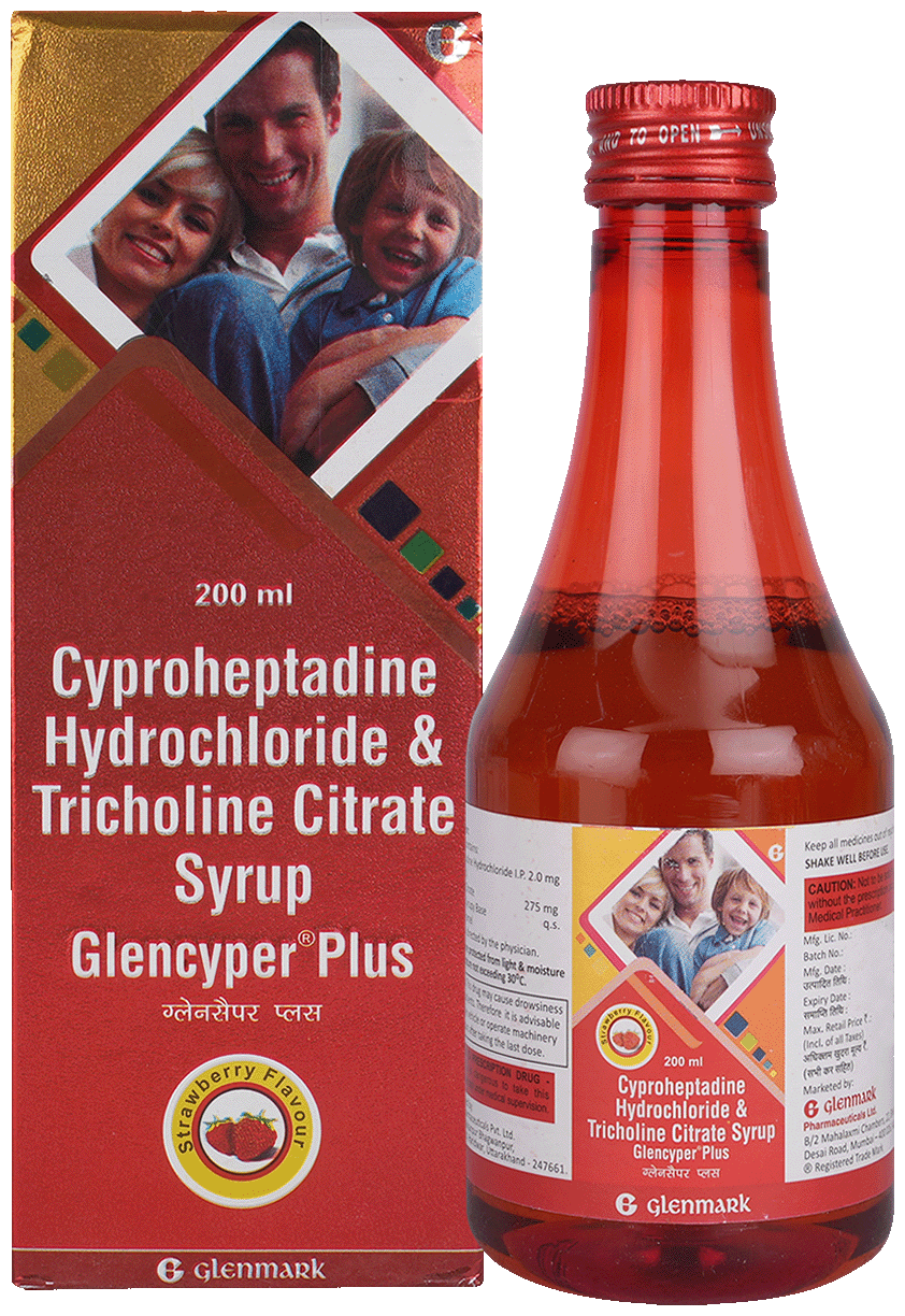 Glencyper Plus Syrup Strawberry