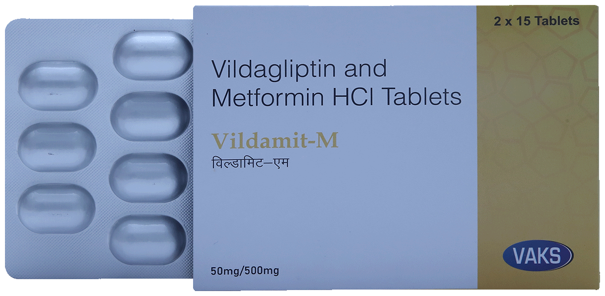 Vildamit M 500mg/50mg Tablet
