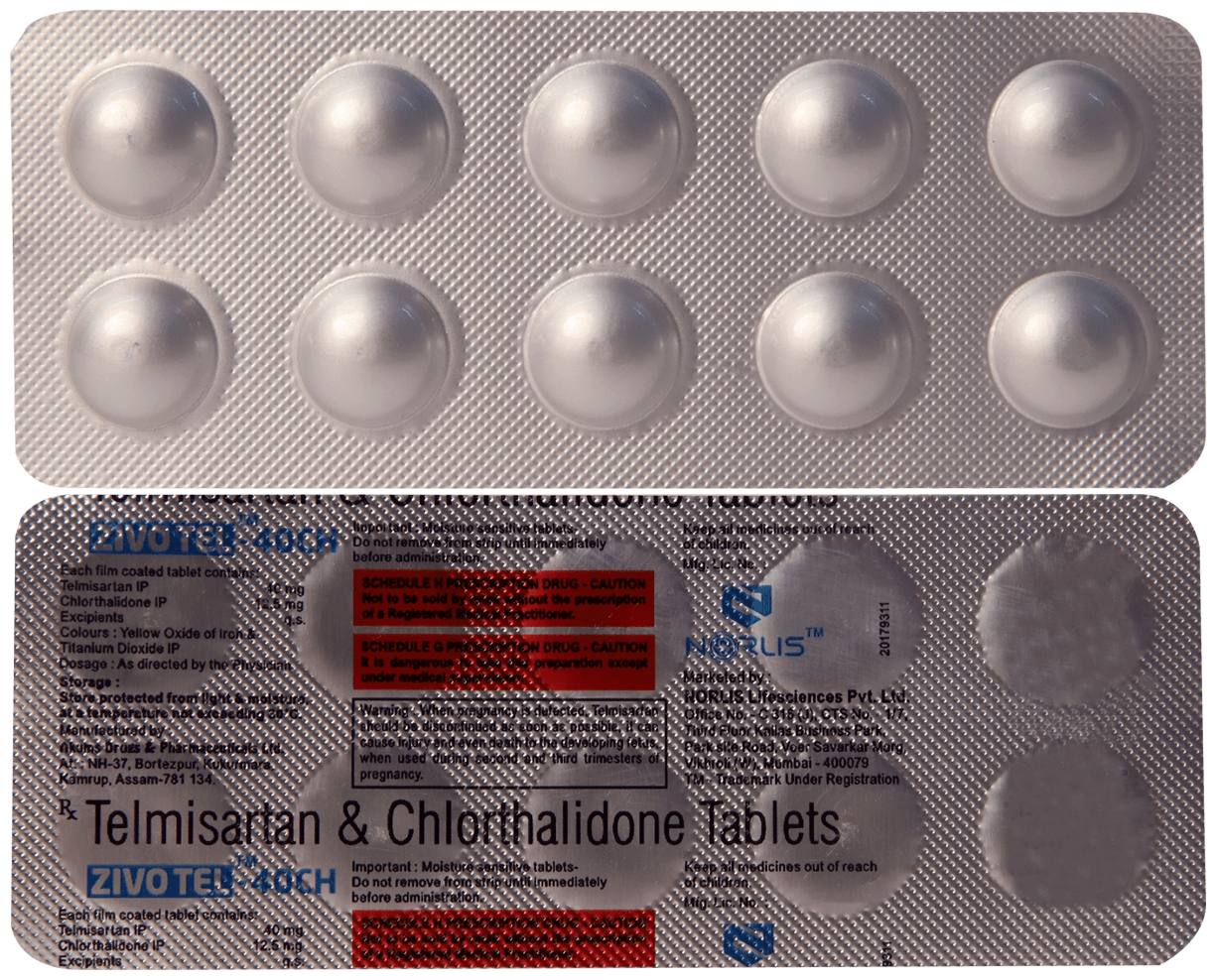 Zivotel CH 40mg/12.5mg Tablet