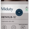 Miduty Miduty Vitamin B12 - Bioactive B-Complex with B6,B9,B12 - Energy, Brain & Nerve Support Chewable Tablet