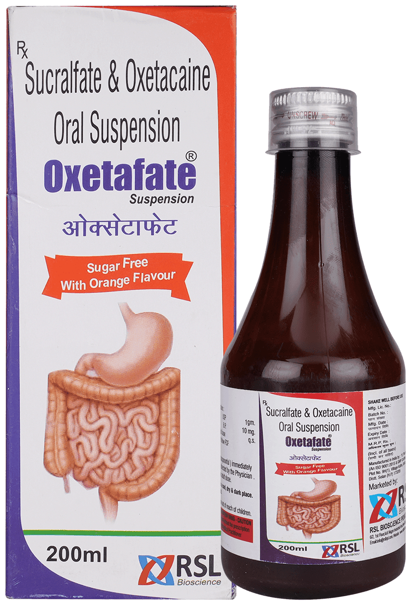 Oxetafate Oral Suspension Orange Sugar Free