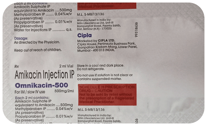 Omnikacin 500 Injection