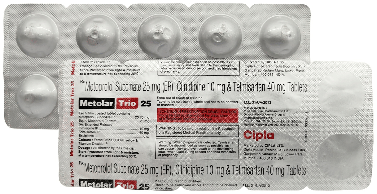 Metolar Trio 25 Tablet ER