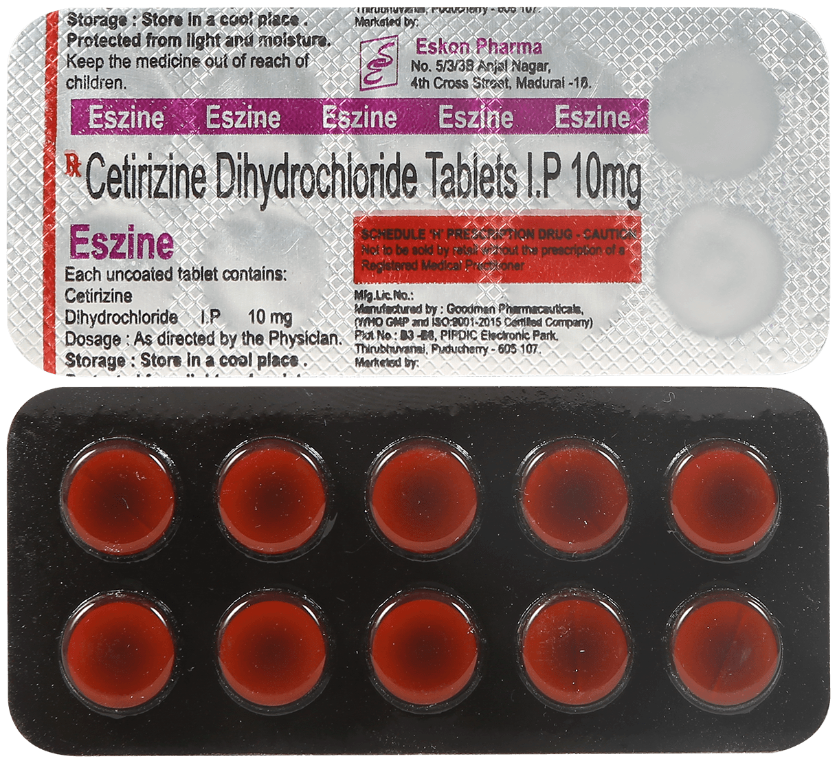Eszine 10mg Tablet