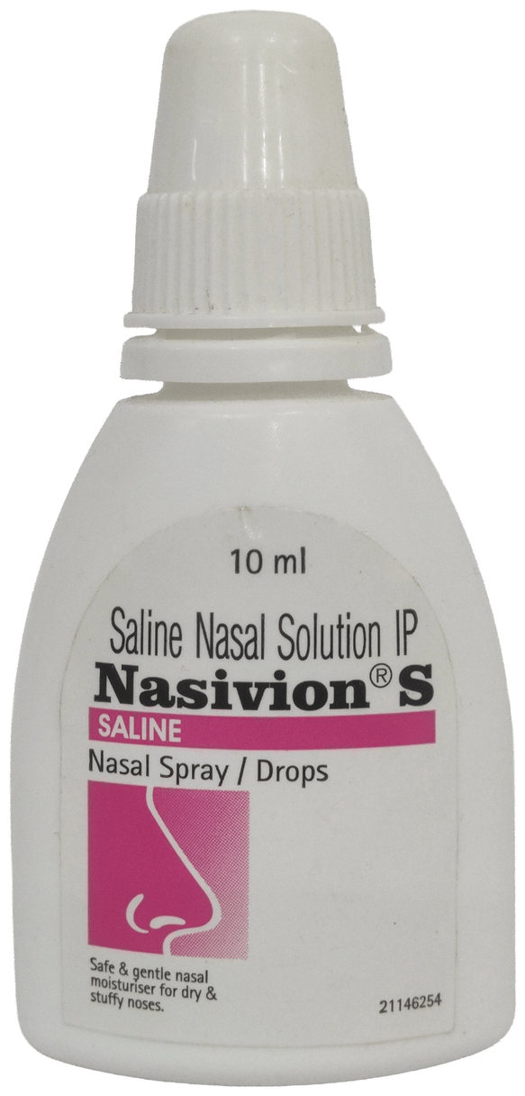 Nasivion S Saline Nasal Spray | Gentle relief from blocked nose