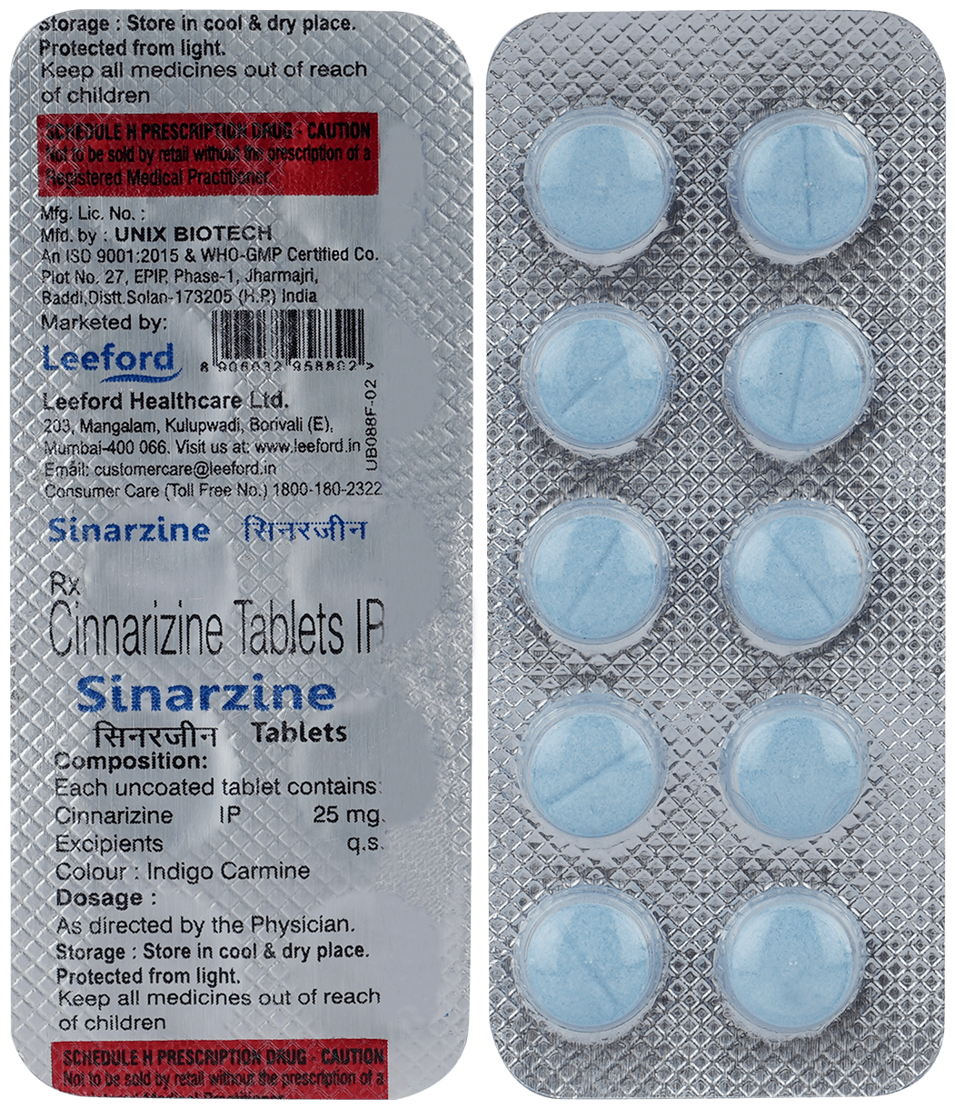 Sinarzine Tablet