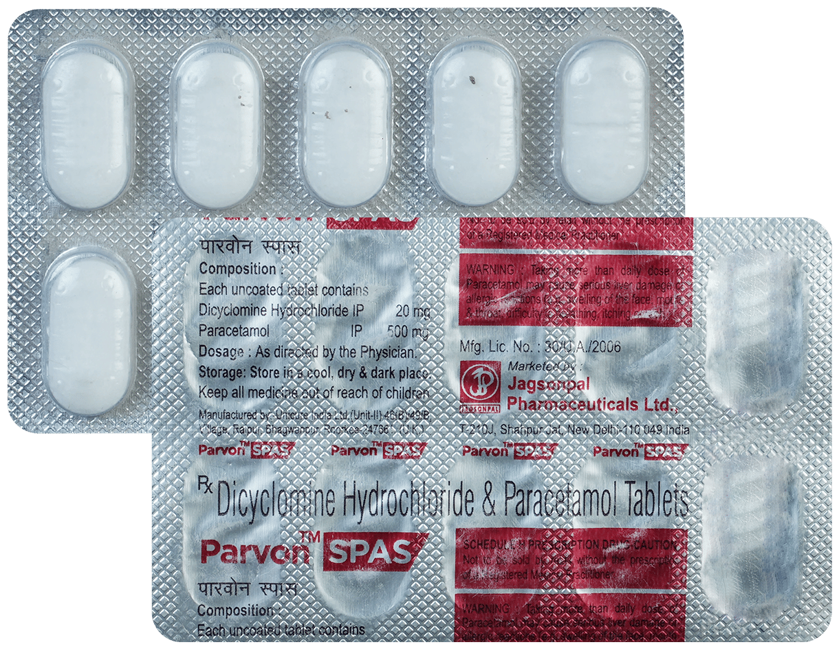Parvon Spas Tablet