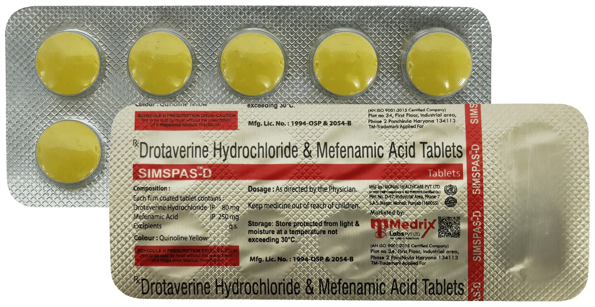 Simspas D 80mg/250mg Tablet