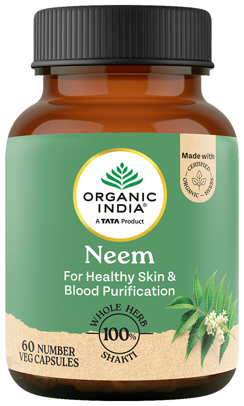 Organic India Neem Veg Capsule | Acts as Blood Purifier