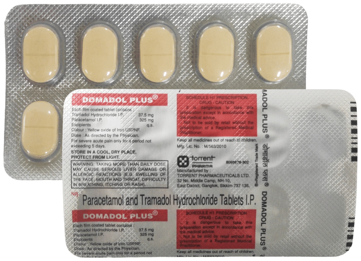 Domadol Plus 37.5mg/325mg Tablet